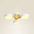 Sleek Wood Branch Led Ceiling Light With Minimalistic Acrylic Shade 3 / White Warm