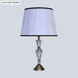 Small Desk Lamp: Modern Barrel Task Light In Purple Metal Base