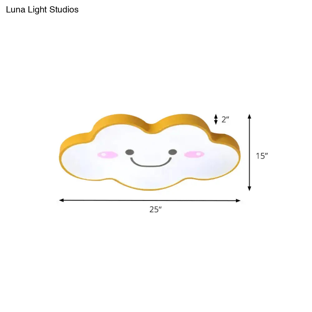 Smiling Cloud Ceiling Light - Children’s Nordic Style Acrylic Fixture
