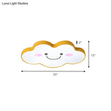 Smiling Cloud Ceiling Light - Children’s Nordic Style Acrylic Fixture