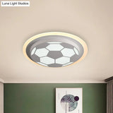 Soccer Cartoon Led Flush Mount Lamp – Stylish And Bright Lighting Fixture For Bedroom
