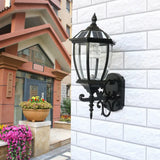 Solar Led Glass Bell Sconce Wall Lamp For Courtyard Lighting Black / 9
