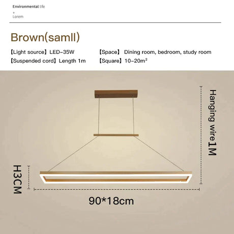 Solis - Modern Rectangle Led Pendant Lights
