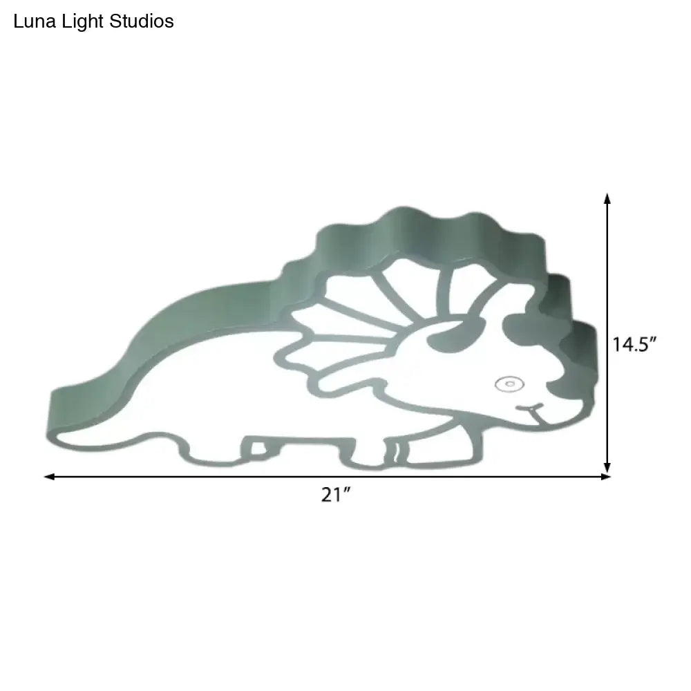 Spinosaurus Led Ceiling Light: Modern Acrylic Lamp For Child’s Bedroom