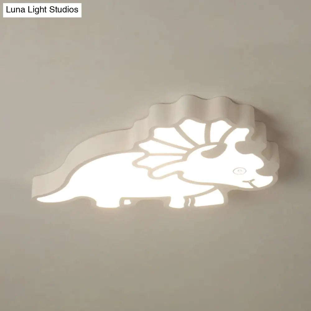 Spinosaurus Led Ceiling Light: Modern Acrylic Lamp For Child’s Bedroom