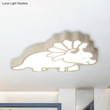 Spinosaurus Led Ceiling Light: Modern Acrylic Lamp For Child’s Bedroom
