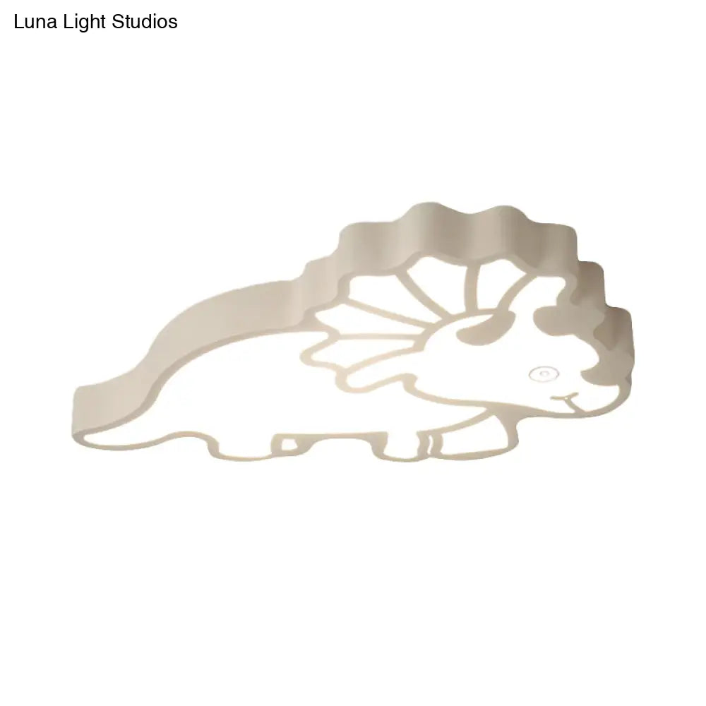 Spinosaurus Led Ceiling Light: Modern Acrylic Lamp For Child’s Bedroom