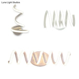 Spiral Acrylic Led Wall Sconce - Modern Single Light In Warm/White/Natural