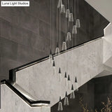 Spiral Conical Pendant Light For Modern Stairwells