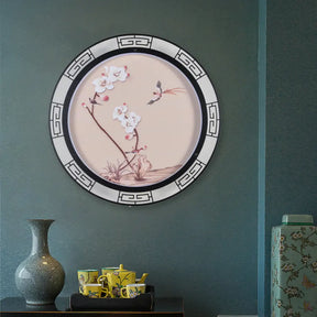Spring Blossom Pink Sconce Mural Lamp: Retro Led Wall Light For Guest Room