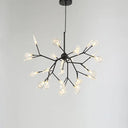 Sputnik Firefly Led Suspension Light - Acrylic Bedroom Chandelier Lighting 27 / Black