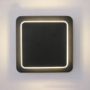 Square Acrylic Led Wall Light For Modern Stair And Dining Room Black