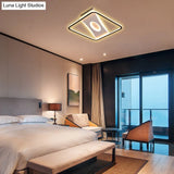 Square Nordic Flush Mount Light With Integrated Led And Warm/White Options 16 - 35.5’ Widths