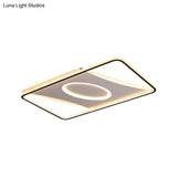 Square Nordic Flush Mount Light With Integrated Led And Warm/White Options 16 - 35.5’ Widths