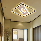 Square Nordic Flush Mount Light With Integrated Led And Warm/White Options 16 - 35.5’ Widths