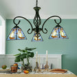 Stained Glass Chandelier Pendant For Traditional Dining Rooms 3 / Blue