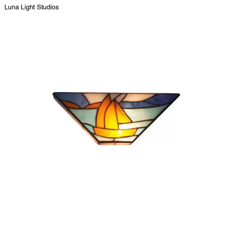 Stained Glass Tiffany Wall Sconce Light: Perfect For Living Room Décor