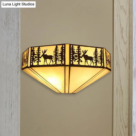 Stained Glass Tiffany Wall Sconce Light: Perfect For Living Room Décor