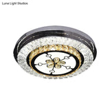 Stainless Steel Led Crystal Ceiling Lamp With Modern Design And Pattern Options