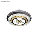 Stainless Steel Led Crystal Ceiling Lamp With Modern Design And Pattern Options