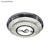 Stainless Steel Led Crystal Ceiling Lamp With Modern Design And Pattern Options