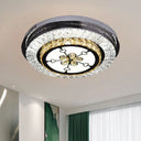 Stainless Steel Led Crystal Ceiling Lamp With Modern Design And Pattern Options Stainless - Steel /