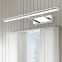 Stainless Steel Led Wall Light With Adjustable Joint - Modern Bar Vanity Sconce For Bath Silver /