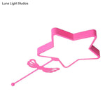 Star Acrylic Ceiling Light For Modern Kid’s Bedroom - Flush Mount Fixture