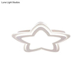 Star - Shaped Acrylic Flush Mount Light For Child’s Bedroom With Simple White Style
