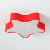 Starfish Cartoon Led Flush Ceiling Light For Kindergarten - Acrylic Mount Fixture