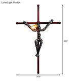 Steampunk Robot Design Wall Sconce - Metallic 1-Light Lamp In Aged Silver