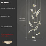 Stellana Leaf Cluster Chandelier 12 heads / white light