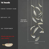 Stellana Leaf Cluster Chandelier 16 heads / white light