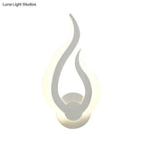 Stylish Fire-Shaped Led Wall Sconce For Kitchen And Dining Room