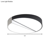 Stylish Half - Round Led Flush Ceiling Light For Dining Room - Macaron Loft Design