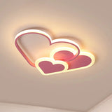Stylish Heart Ceiling Light For Kindergarten With Acrylic Led Flush Mount