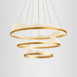 Stylish Lace-Adorned Metal Chandelier: Ultra-Modern Suspension Lighting For Living Room Gold /