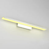 Stylish Linear Led Vanity Sconce: Wall-Mounted Silver/Black Lamp With Acrylic Shade In Warm/White