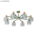 Stylish Macaron Ceiling Pendant: Metal Hanging Light For Nurseries