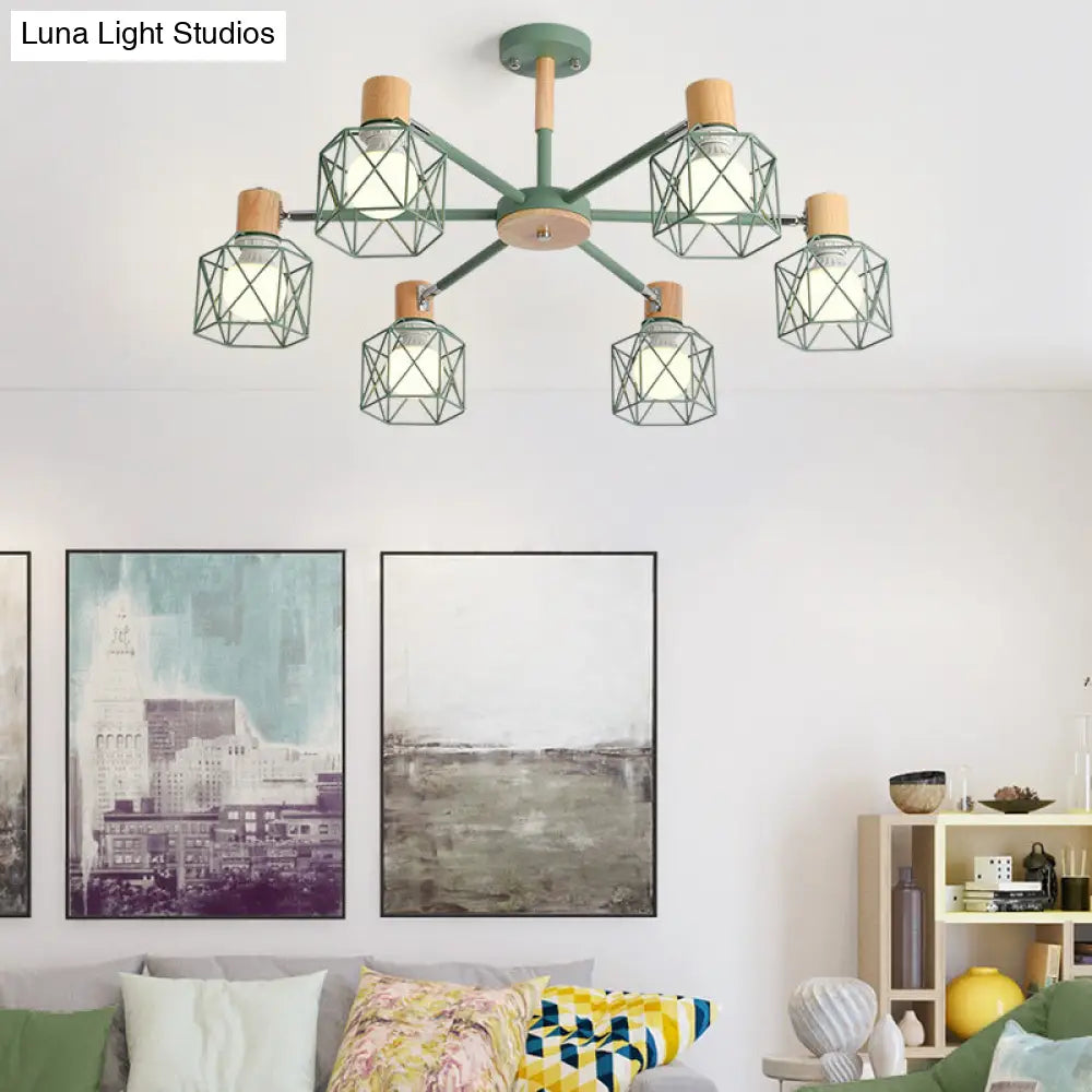 Stylish Macaron Ceiling Pendant: Metal Hanging Light For Nurseries
