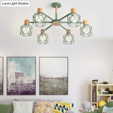 Stylish Macaron Ceiling Pendant: Metal Hanging Light For Nurseries