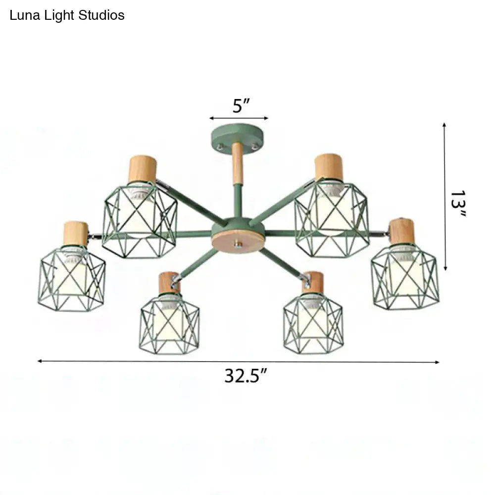 Stylish Macaron Ceiling Pendant: Metal Hanging Light For Nurseries