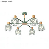Stylish Macaron Ceiling Pendant: Metal Hanging Light For Nurseries