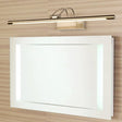 Stylish Metallic Finish Led Sconce Light Fixture For Modern Vanity Lighting In Warm/White Brass /
