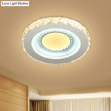 Stylish Mini Led Ceiling Flush Mount Crystal Light Fixture For Corridor