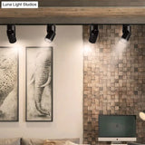Stylish Mini Semi Flush Led Ceiling Light With Rotatable Metal Cylinder Shade In Black/White For