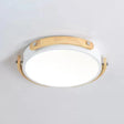 Stylish Round Ceiling Mount Study Room Light With Acrylic Macaron Undertint White / 13’