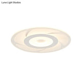 Super Thin Acrylic Windmill Flush Lamp - Modern Style Led Ceiling Mount Light (White/Warm/Inner
