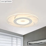 Super Thin Acrylic Windmill Flush Lamp - Modern Style Led Ceiling Mount Light (White/Warm/Inner