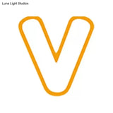 Sweet Letter Led Ceiling Light: Candy-Colored Acrylic Flush Fixture For Girls Yellow / 12 White